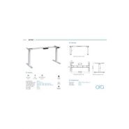 Piètement de bureau électrique réglable en hauteur - 2 moteurs - Hauteur 62.5 cm à 127.5 cm - Charge 120 kg_4