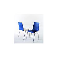 Chaise 109 Ordinaire - empilable par 10 pièces - Meubles Gaille SA - bois multi-couches et acier chromé_4