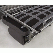 Canapé convertible express CRÉPUSCULE - Matelas 140cm Comfort BULTEX® - Microfibre taupe_4