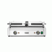 Grill de contact modèle double 1/2 rainuré 1/2 lisse inf.475x230mm HENDI_4