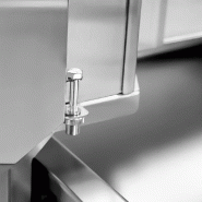 Grill Döner kebab gaz double 2x4 brûleurs max 120 kg avec tôle de protection - moteur en bas_4