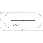 Poutre d'équilibre - Proludic - 4,70 m de largeur - JPS14-M - Parcours Santé Métal - dès 6 ans_4
