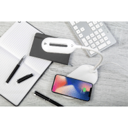 Lampe de bureau multifonctionnelle RABS - ABS recyclé - Chargeur rapide sans fil 15W - LED et luminosité réglable_4