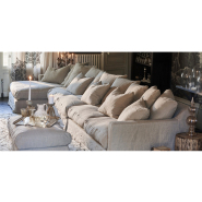 Fauteuil XL Biarritz 132 cm - Home Spirit - Confort et élégance en lin de haute qualité_4