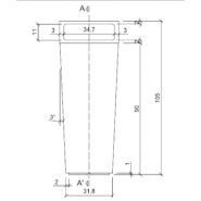 James Bond - Poubelle publique Magourban - 48 kg - GRC et fer peint, finition lisse_4