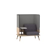 Peacework - cloison acoustique Equinoxe - système de sièges avec surface de travail intégrée et matériaux durables_4