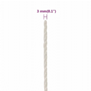 Vidaxl corde de travail blanc 3 mm 50 m polypropylène 153036_4