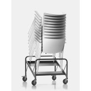 Chaise empilable SLAM - Polypro, bois ou tapissée - Design intemporel et accessoires fonctionnels_4