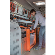 Établi pliable robuste en acier galvanisé - 840 mm x 510 mm x 970 mm - 1495FWB097TS_4