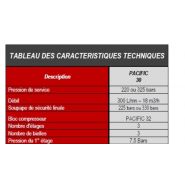 Compresseur de plongée Nardi Pacific E30 - débit 18 m3/h - 225 ou 330 bars - purges et arrêt automatiques_4