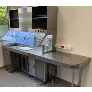 Table de macroscopie en acier inoxydable avec ventilation frontale et options de sécurité - TECHPATH_4