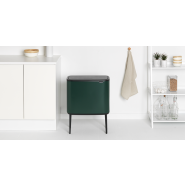 Poubelle Bo Touch Bin - 3 x 11 litres - Pine Green - Tri sélectif et écologique_4