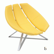 Fauteuil Radar - Softline - Felt Jaune 579_4