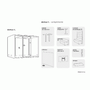 Cabine acoustique 6 personnes domus xl - MOBEL LINEA - gris anthracite , gris_4