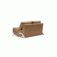 Canapé design convertible Innovation Living Cubed 02 Chrome - 200x160 cm - Coloris Faunal Brown_4