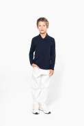 Polo manches longues enfant - Kariban - Réf: K269 - 100% coton, coupe ajustée, plusieurs tailles et couleurs_4
