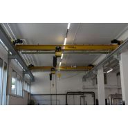 Pont roulant supérieur monopoutre ou bipoutre avec une capacité de charge jusqu'à 5000 kg - système autoportant - GIS_5