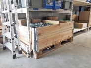 Rehausse bois pliable pour palettes Europe - bois résineux chanfreiné - normes NIMP15_4
