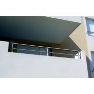 Ariane - Garde-corps en aluminium avec lisses axées - Modèle Horizal à profils ronds_4