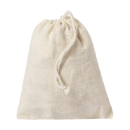Sac shopping pliable en maille 100% coton - avec anses longues et pochette pliante à cordes - couleur beige_4