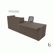 Banque d'accueil design avec accès PMR Z2 - Officity - 246, Droite, Eucalyptus_4