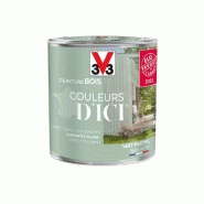 Peinture bois extérieur et intérieur Couleurs d'ici® V33 - Vert pastel velours - 0.5L - Acrylique - Garantie 10 ans_4