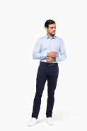 Chemise de travail popeline manches longues homme - Réf: PK500 - 100% coton biologique - Kariban Premium_4