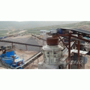 Concassage et criblage pour roche volcanique 0-5mm - concasseur à cône et broyeur à sable VSI_4