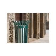 Poubelle publique Up17 - Corbeille Flor - Novatilu - 50 litres - Acier zingué_4