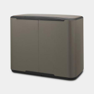 Poubelle à pédale Brabantia Bo -11 + 23 litres - Platinum UGS121203_4