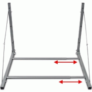 Vidaxl porte-pneus argenté acier 210353_4