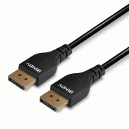 LINDY 0.5m DisplayPort 1.4 Cable Slim DP male to DP male_4