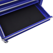 Vidaxl chariot à outils avec 4 tiroirs acier bleu 147188_4