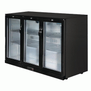 Arrière-bar trois portes pivotantes Série G noir 320L | Polar - GL014_4