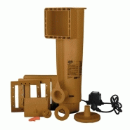 Piscine ovale acier 5,27m x 3,27m x h: 1,22m - imitation bois - filtration à cartouche - renforts apparents_4