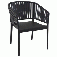 Fauteuil restaurant moderne Noa - NOIR_4