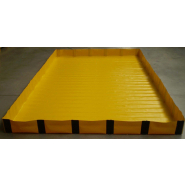 Bassin de rétention gonflable - tissu polyester enduit PVC 1100 g/m² - dimensions 2,55m x 2m_4