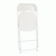 Table et chaises en acier et résine pour usage intensif professionnel