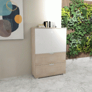 Armoire de direction TAK  hauteur 147 cm - Mobel Linea - Acacia clair_4