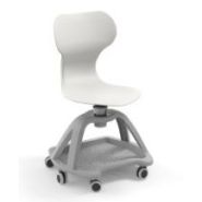 Chaise d'école pivotante Mia Store - dossier incurvé, polypropylène, 7,56 kg_4