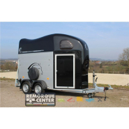 Van à chevaux GOLD ONE ORIGINS ALU - 1 place 1/2 - 2 essieux Traditionnels - PTAC : 1100 à 1600 Kg - 220 x 140 x H 230 cm - Reference -G1340MA19_4