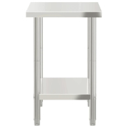 Vidaxl table de travail de cuisine 82,5x55x85 cm acier inoxydable 376454_4