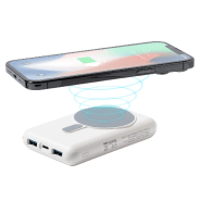 Powerbank - Batterie externe 8000 mAh - Chargeur solaire, charge rapide sans fil magnétique 15W, ports USB et USB-C_4