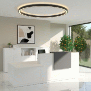 Banque d'accueil Design & Ergonomique : La solution idéale pour Cabinets Médicaux - 242, Blanc, Gauche, Non, Anthracite_0