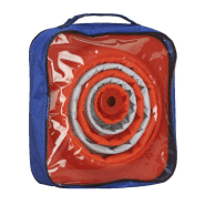 Cône pliable hauteur 50 cm orange - 2 bandes rétroréfléchissantes classe 2 - Conforme EN471_4