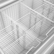 Vitrine froid négatif à deux niveaux Blanc - 408 L | Tefcold - TD500_4