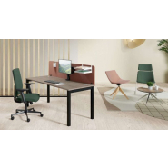 Bureau d'entreprise open space fixe classique - Gamme OPTIM' - Plateau mélaminé 25 mm et options personnalisables_4