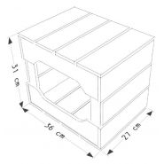 L3 - Caisses en bois Simply à Box - L36 x H31 x P27 cm - Bois brut ou lasuré en 6 coloris_4