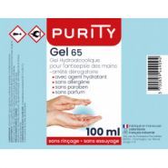 Gels hydroalcooliques Purity - 100ml - Pack de 10 flacons rechargeables - Fabrication française_4