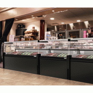 Vitrine réfrigérée avec service-arrière 128 x 98 cm et 1 réserve réfrigérée_4